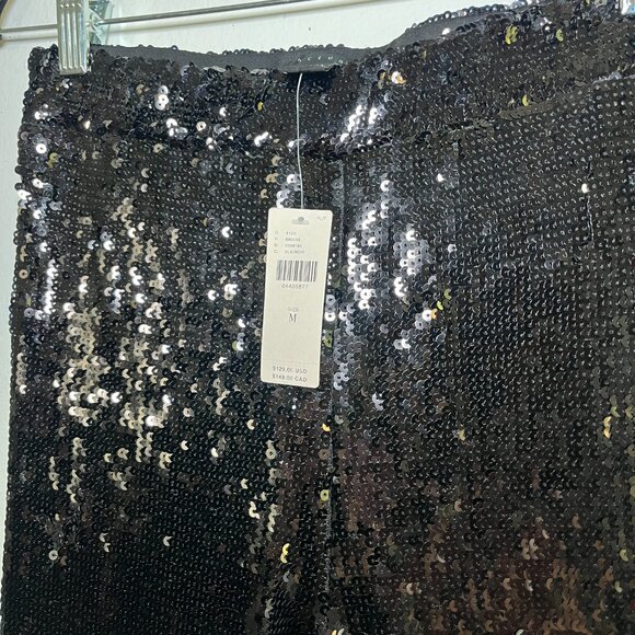 NWT Anthropologie Sanctuary The Kicker Sequin Flare Leggings Size Medium Black - Picture 10 of 10